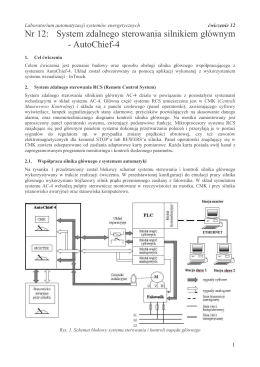 Nr 12: System zdalnego sterowania silnikiem gˇównym - AutoChief-4