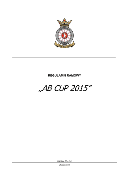 2015 regulamin sportowy AB CUP i BMW