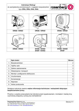 Strona:1/1 Instrukcja Obsługi do wentylatorów