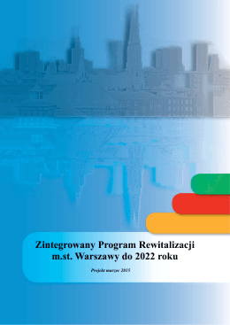 Zintegrowany Program Rewitalizacji m.st. Warszawy do 2022 roku