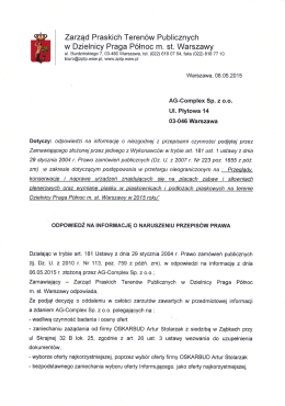 Zarząd Praskich Teren&oacute;w Publicznych w Dzielnicy Praga P&oacute;łnoc m