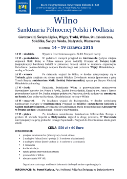 Sanktuaria Północnej Polski i Podlasia