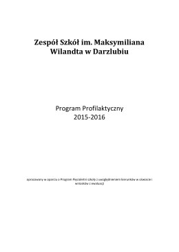 Program profilaktyczny 2015-2016