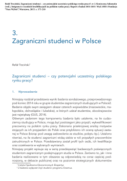 Zagraniczni studenci w Polsce - Instytut Społeczno