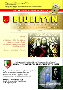 Biuletyn informacyjny nr 2