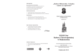 Zaproszenie XXXIII DKCh w B-stoku 2015