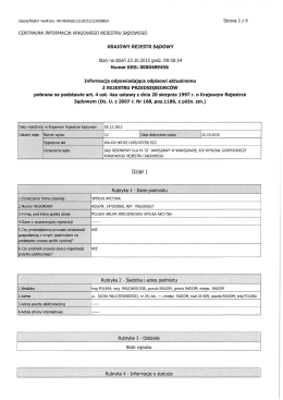 KRS PGZ S.A. - Polska Grupa Zbrojeniowa SA