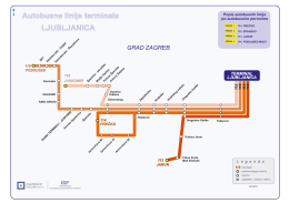 Trase autobusnih linija terminala Ljubljanica - ZET-a