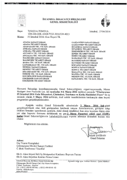 F1 İstanbul 2016 Alım Heyeti Hk.