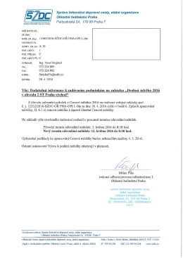Dodatečná informace