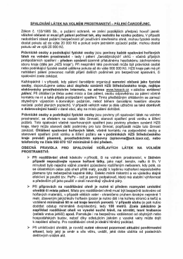 Pálení čarodějnic - spalování látek na volném prostranství