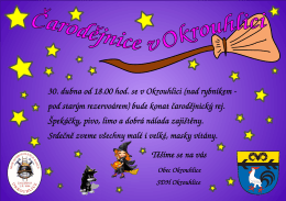 Čarodějnice 2016 v Okrouhlici.