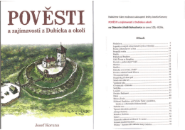 Nabídka knihy Pověsti a zajímavosti z Dubicka a okolí