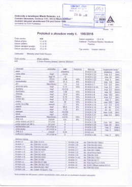 Page 1 vodovody a kanalizace Mladá Boleslav, a.s. | ---