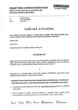 Veřejná vyhláška