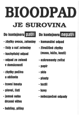 Co patř&iacute; do bioodpadu