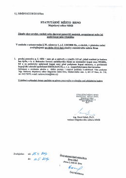 Záměr obce prodat, směnit nebo darovat nemovitý