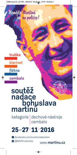 Soutěže Nadace Bohuslava Martinů