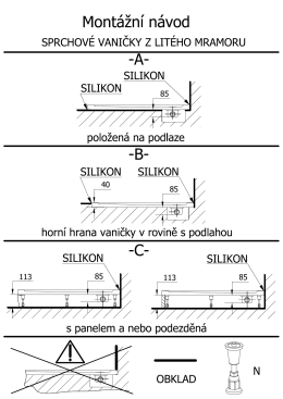 Montážní návod - Keramika Soukup