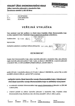 Veřejná vyhláška