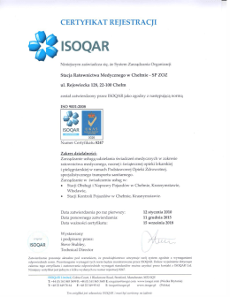 ISOQAR - SRM Chełm