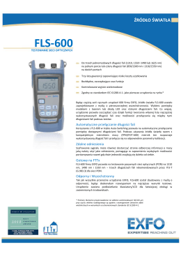 Specyfikacja FLS-600