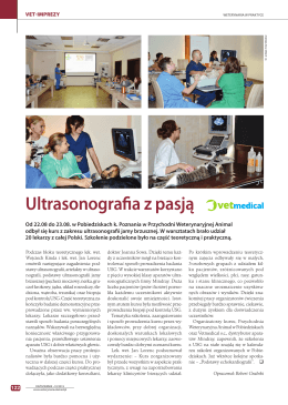 Ultrasonografia z pasją - Przychodnia Weterynaryjna ANIMAL