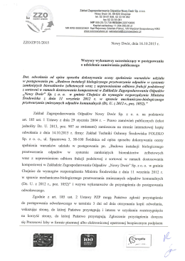 Zakład Zagospodarowania Odpadów Nowy Dwór Sp. z o.o.