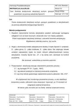 Instrukcja Przedlaboratoryjna INSTRUKCJA LKJL/IPL/02 Tytuł