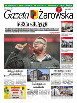 Gazeta Żarowska Nr 13/2015