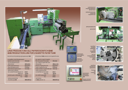 Linia produkcyjna gilz papierosowych G4G