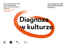 15-16 października 2015 Centrum Kultury Zamek w Poznaniu