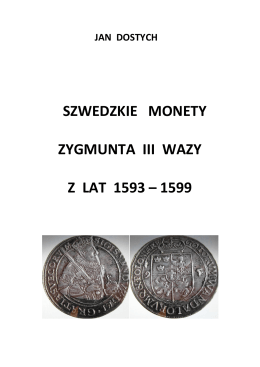 Zygmunt III Waza Monety Szwedzkie