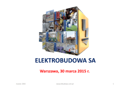 Marzec 2015 - konferencja Warszawa