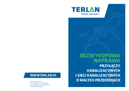 Oferta firmy Terlan – bezwykopowe renowacje sieci
