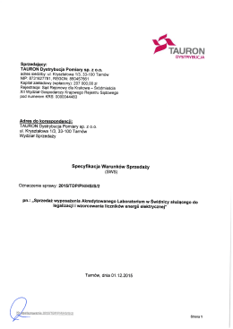 Sprzedaż wyposażenia Akredytowanego Laboratorium w Świdnicy