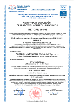 TEFRA 25 - Certyfikat ZKP