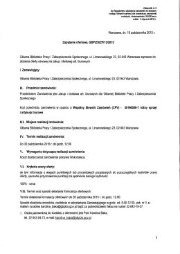 Zapytanie ofertowe