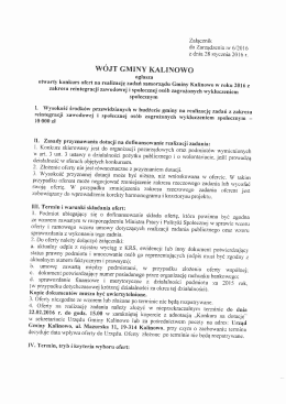 W&Oacute;JT GMINY KALINOWO