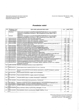 przedmiar - TBS II ZBM