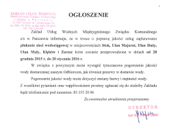 Zakład Usług Wodnych Międzygminnego - Gmina Ulan