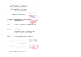 Zakład Projektowania i Nadzoru 1.