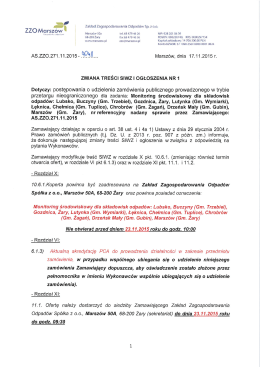 -. i Zakład Zagospodarowania Odpad&oacute;w Sp. z o.o.