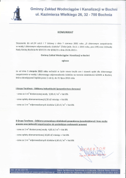 Gminny Zakład Wodociągów i Kanalizacji w Bochni