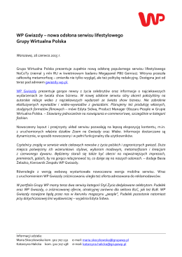 Grupa Wirtualna Polska tworzy jedną z największych redakcji