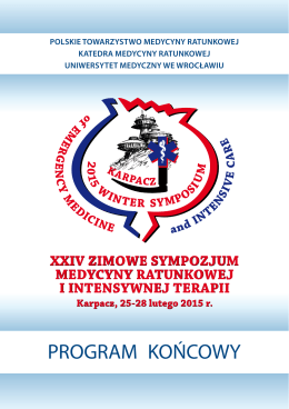 program końcowy - Karpacz 2015 - Polskie Towarzystwo Medycyny