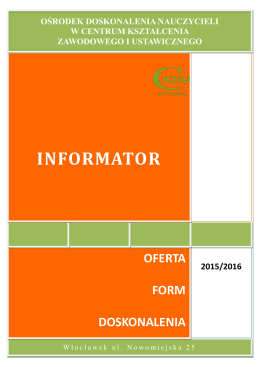 Informator ODN na rok 2015/2016