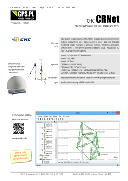 CHC CRNet - GPS-Pl