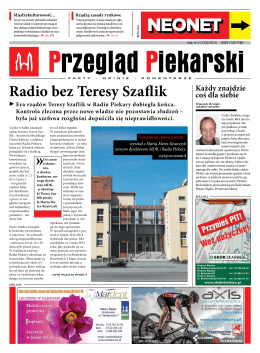 Radio bez Teresy Szaflik - Przegląd Piekarski w Internecie