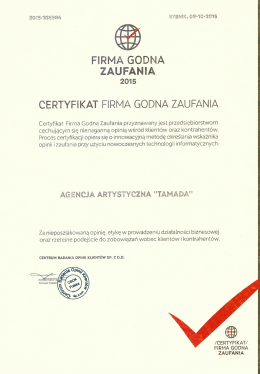 FIRMA GODNA ZAUFANIA